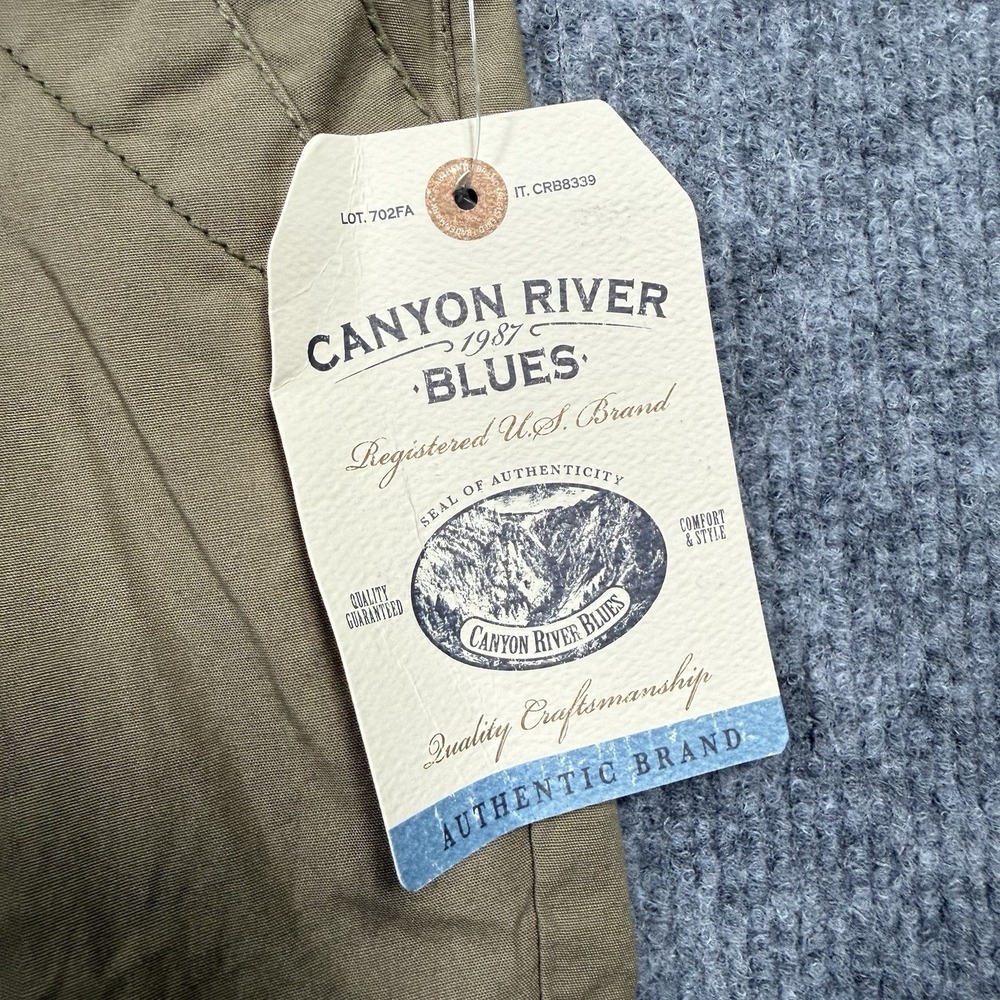 Canyon River Blues Women's Cargo Bermuda Shorts Size 18 Khaki Tan Stretch NWT - Picture 4 of 10